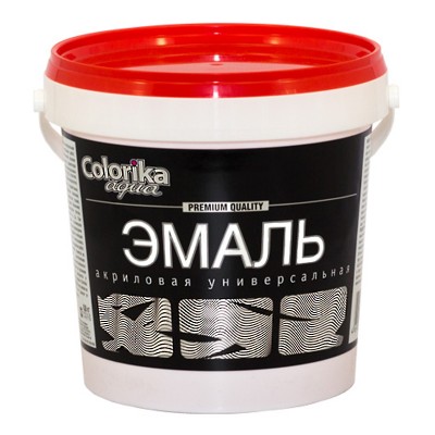 Эмаль универсальная белая "Colorika Aqua" 0,8 кг